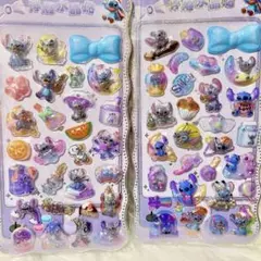 スティッチ ぷくぷくシール 2枚セット