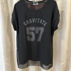 値下げ！GRAVITATE 57 ロゴ 半袖 トップス カットソーのサムネイル