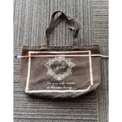 Rady ロゴ入り ブラック トートバッグ
