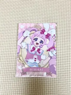ひみつのアイプリ まるくじ ひまり 缶バッジ 購入特典 ブロマイド