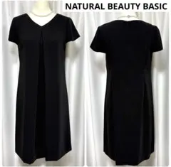 美品 NATURAL BEAUTY BASIC ボックスタック ワンピース