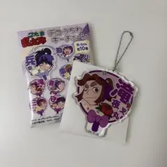 忍たま乱太郎デコうちわキーチェーン　平滝夜叉丸（スタンドあり）