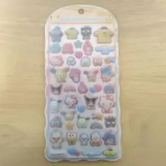 コットンパフィシール　サンリオキャラクターズ