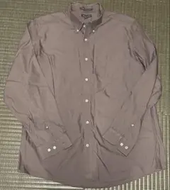 エディバウアー　グレー ボタンダウンシャツ 胸ポケット　 Lサイズ