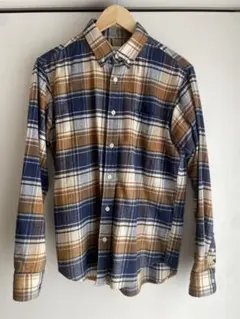 アーバンリサーチドアーズ フランネルチェックシャツ ブラウン