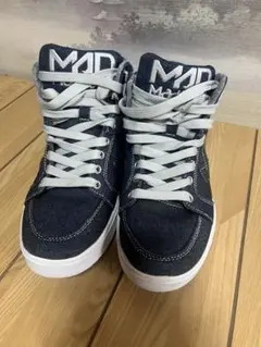 MAD デニム ハイカットスニーカー24.5cmのサムネイル
