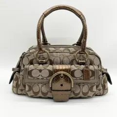 Coach Soho Signature Mini Boston Bag