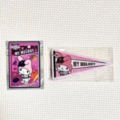 侍ジャパン サンリオ コラボ ワッペンキーホルダー クリアカード マイメロディ