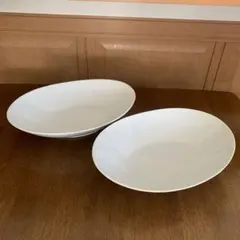 白い大皿　2枚セット