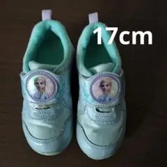 Frozenエルサ光るスニーカー 17.0cm　 シルバー/ミント