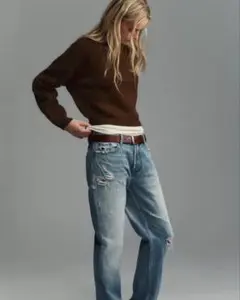 ZARA ブラウンニットセーター