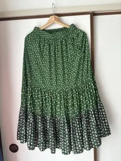 UNIQLO x PAUL & JOE 花柄ティアードスカート S 美品のサムネイル