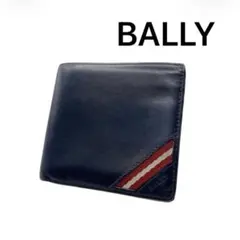 BALLYバリー 二つ折り財布　お札　カード　新品箱付き　ブラックラインL BALLYバリー 二つ折り財布 お札 カード 新品箱付き ブラックラインM