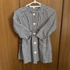 après les cours チェック柄長袖ワンピース アプレレクール110