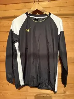 【160cm】Mizuno ウィンドブレーカー 黒/白