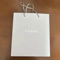 Aujua ショップ袋 中型 ホワイト　ショッパー