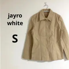 ＊ジャイロホワイト レディース ジャケット ベージュ 無地 シンプル カジュアル