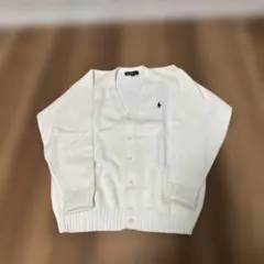 Ralph Lauren ホワイトカーディガン 140