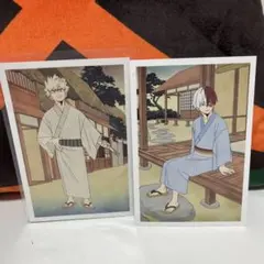 僕のヒーローアカデミア　ポストカード　和服　爆豪勝己　轟焦凍