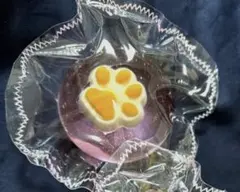 クリアピンク球肉球入りスクイーズ クリアスクイーズ