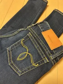 MOUSSYスキニーデニム ダークブルー