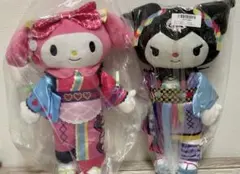 ピューロランドコラボレーション ライブキャラBIGぬいぐるみマイメロディ・クロミ