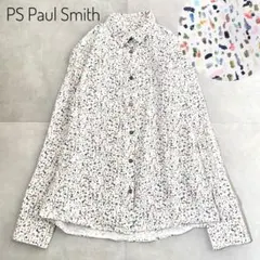 美品　PS PaulSmith 総柄ブラウス　シャツ　アート　大きいサイズ　44