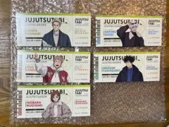 呪術廻戦 じゅじゅつ旅 購入特典 チケット風カード 大阪 全5種　コースター釘崎