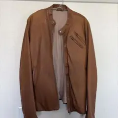 ships jet blue 羊革　レザージャケット ジッパーポケット