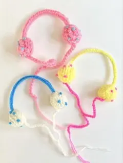 ソフィーエショコラ＊ぬいぐるみ用ヘッドホン3点セット＊チムたんモンチッチS対応