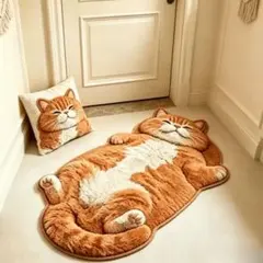 ヘソ天 猫 マット ネコ 玄関マット 猫雑貨