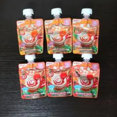６個 オレンジのぎゅぎゅっと野菜・赤のぎゅぎゅっと野菜 70g ピジョン 離乳食のサムネイル