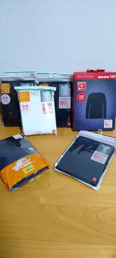 UNIQLO ヒートテック、ファイバーヒートセット売り　160cm
