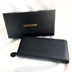 新品❣️ 財布 長財布 本革 黒 ブラック ラウンドファスナー 大容量 おしゃれ