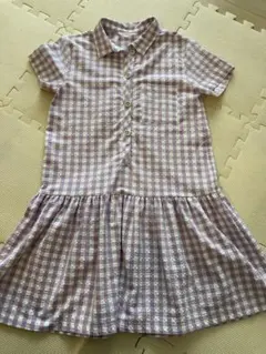 ZARA チェック　ワンピース　152