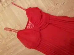 キャミソール　ワンピ　リボン