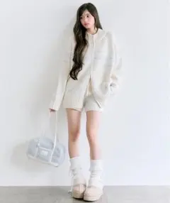 olive des olive カウチンニット セット