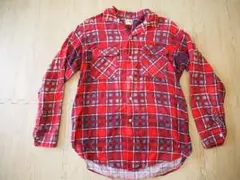 50s 60s BIG MAC プリントネルシャツ　希少 耳付き　Mサイズ