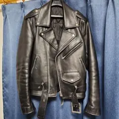 Freedom ブラック レザー ダブルライダース