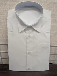 【新品】キッズ 半袖 白シャツ 130E 幅広 冠婚葬祭・発表会に