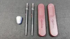 rotring ペン 2本と(替え芯HB＆Bと芯削り器付き）