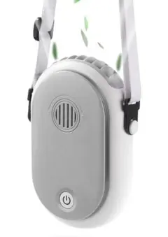 首掛け扇風機 静音  USB充電式 8H長時間稼働 3段階風量調整