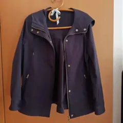 フード付きダークネイビージャケット Mサイズ