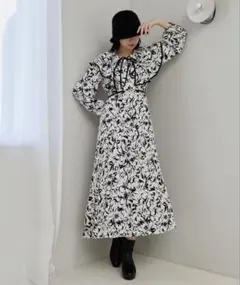 MAJESTIC LEGON フリルカラー2wayワンピース ホワイト系