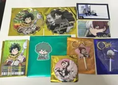 ヒロアカ オープンスクール カップケーキ クリアカード 缶バッジ 緑谷