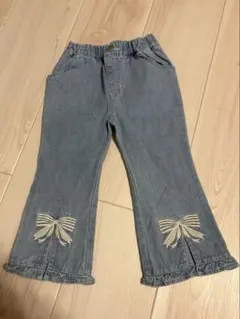 バースデイ　birthday コトリ　cottoli リボンデニムフレアパンツ