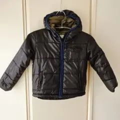 BEAMS mini 黒 フード付き 中綿ダウン コート