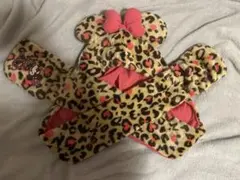 ヒョウ柄ミニー マフラーキャップ