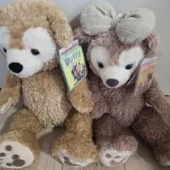 【新品タグ付】ダッフィーシェリーメイ ぬいぐるみセットのサムネイル