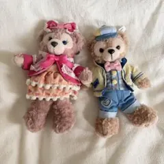 2個♡ シェリーメイ 秋のぼうけん ぬいぐるみバッジ ディズニーシー 赤